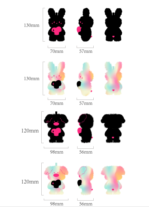 韩系爱心动物系列